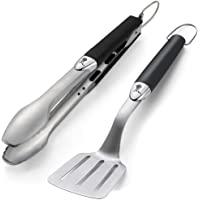 Weber 6645 - Set De 2 Utensilios De Acero Inoxidable - modelo pequeño